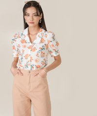 Carson High Waist Tapered Jeans in Pale Apricot Online Women's Fashion