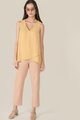 Paula Asymmetrical Overlay Top in Daffodil Fashion Online Store