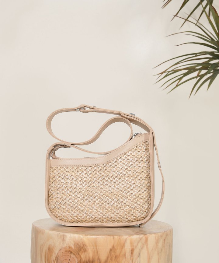 Marjon Woven Bag - Sand