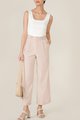 Ambrosia Button Wide Leg Pants in Pale Nude Women's Clothing Online