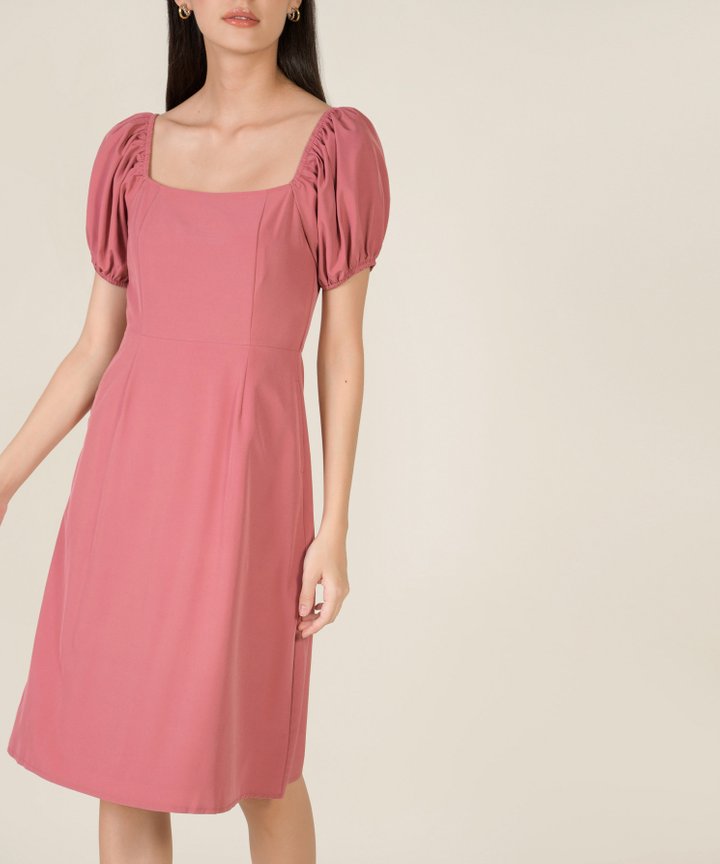 Margaux Midi Dress - Rose