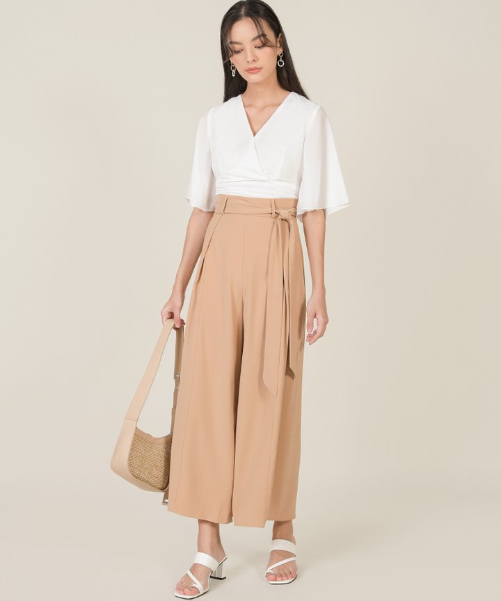 Nandita Palazzo Pants - Sand
