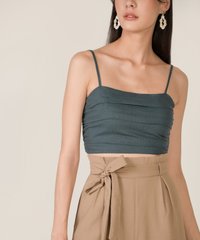 bindi-linen-ruched-cropped-top-dark-teal-1