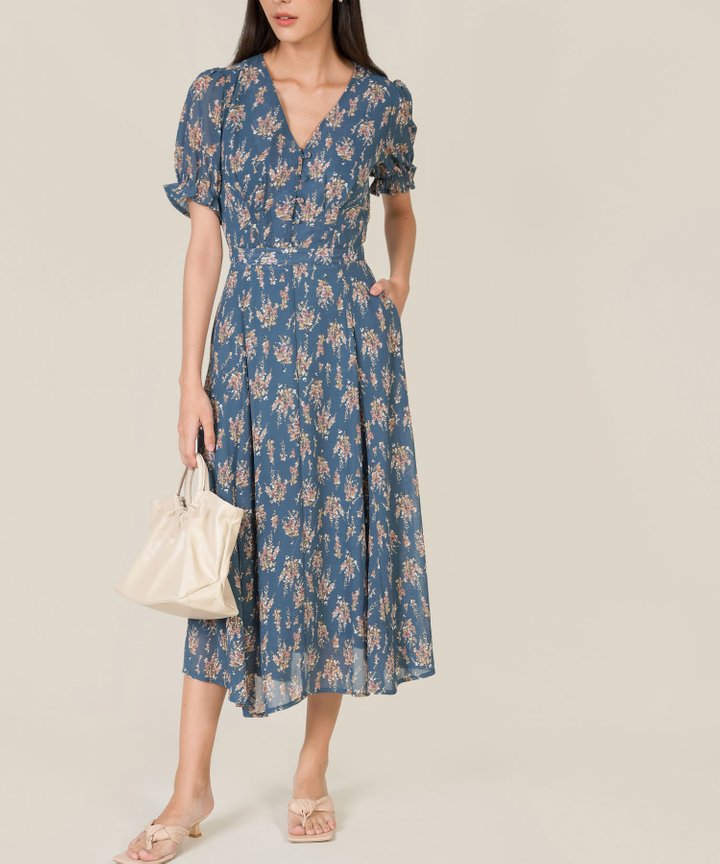 Amur Floral Midi Skirt