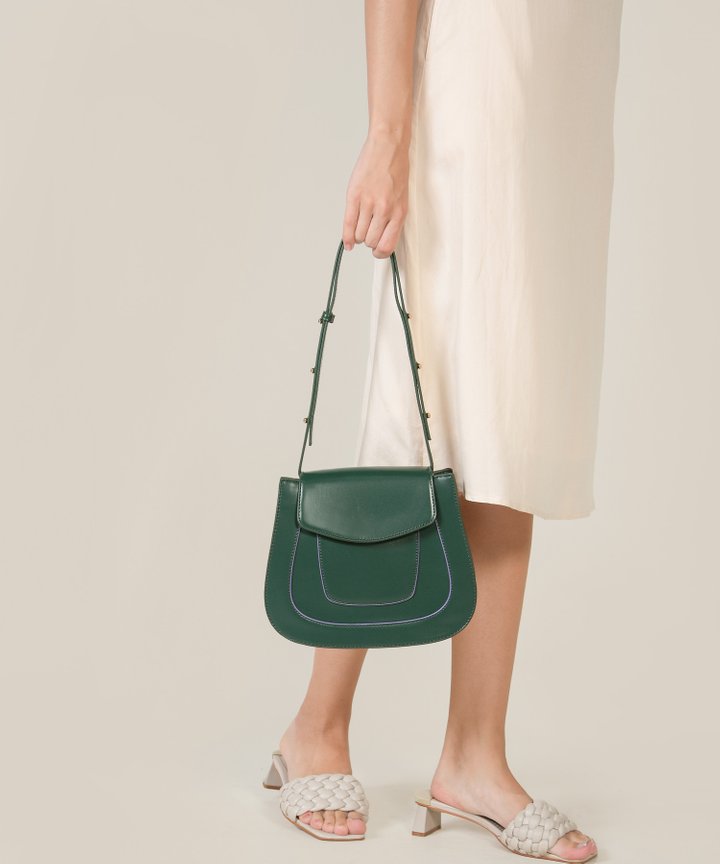 Paolo Alto Saddle Bag - Forest Green