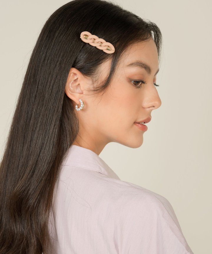 Romee Pearl Mini Hoop Earrings