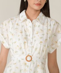 hvv atelier lucia floral embroidered shirtdress in white close up