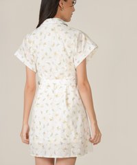 hvv atelier lucia floral embroidered shirtdress in white back view
