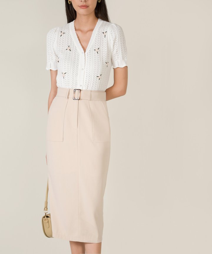 Bethlem Floral Embroidered Knit Top