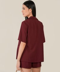 Cruise Button Front Blazer in Black Online Clothes Singapore Shopping