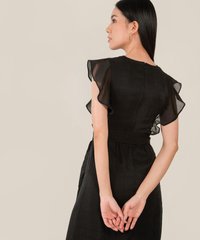 hart-flutter-sleeve-midi-dress-black-5