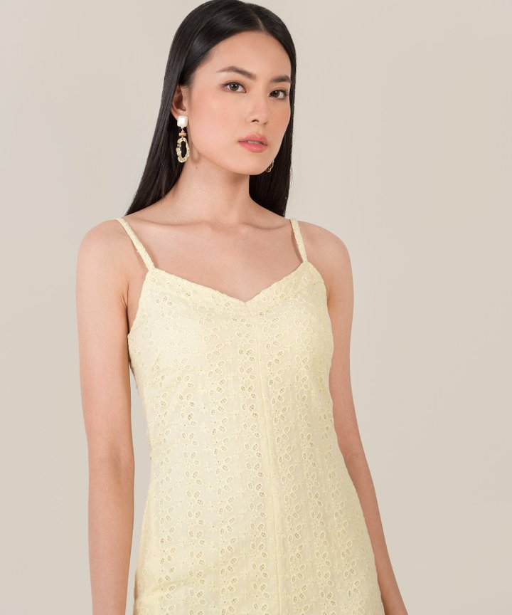 Eisen Broderie Playsuit - Lemonade