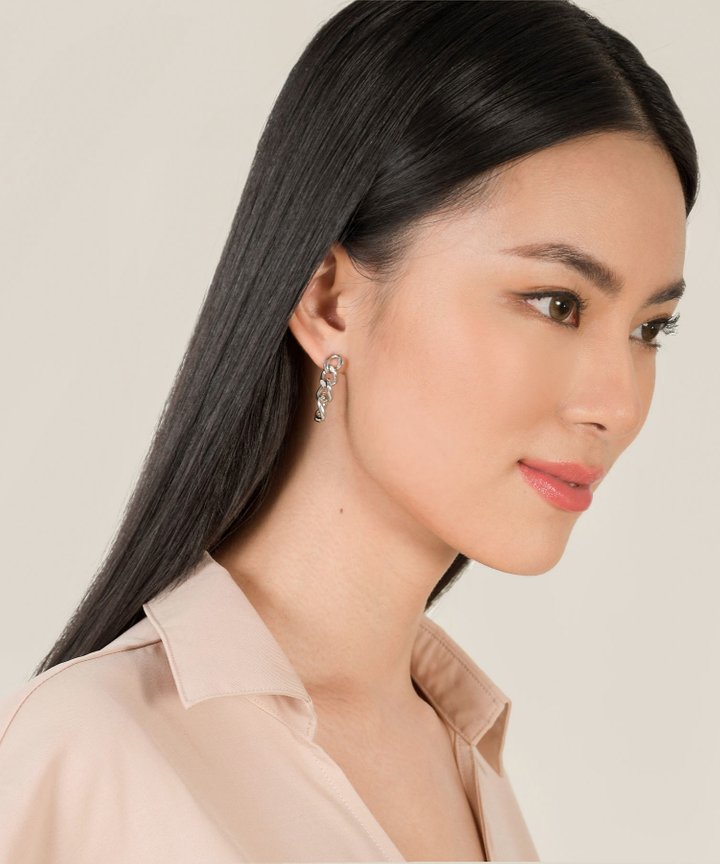 Link Earrings - Silver