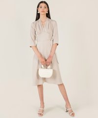 myth-ruched-midi-dress-mink-3