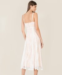 Wes Lace Women's Maxi Dress in White back view