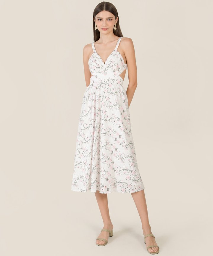 HVV Atelier Chorus Broderie Midaxi - Pink