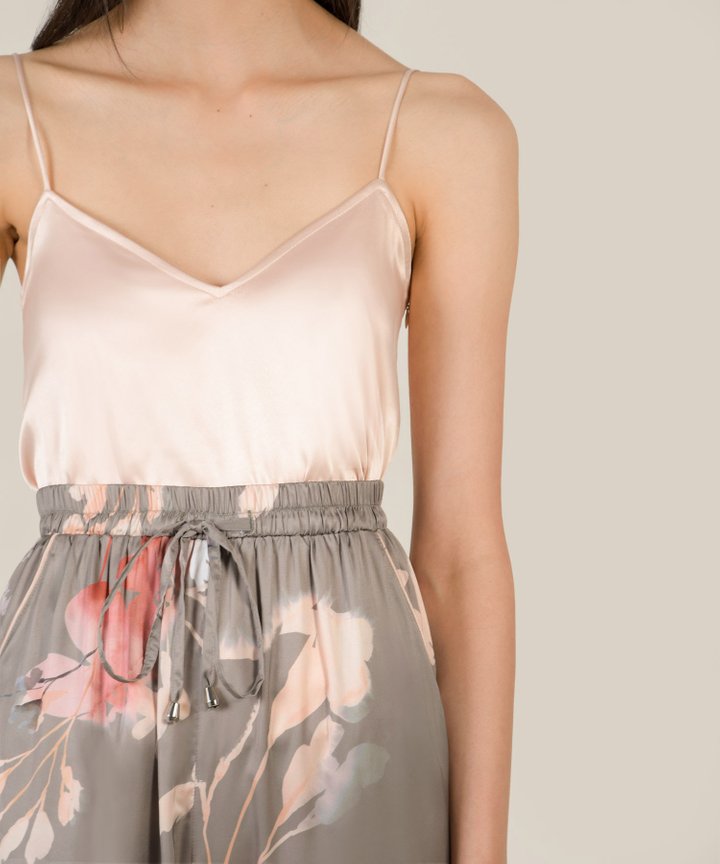 Miran Satin Camisole - Champagne Pink