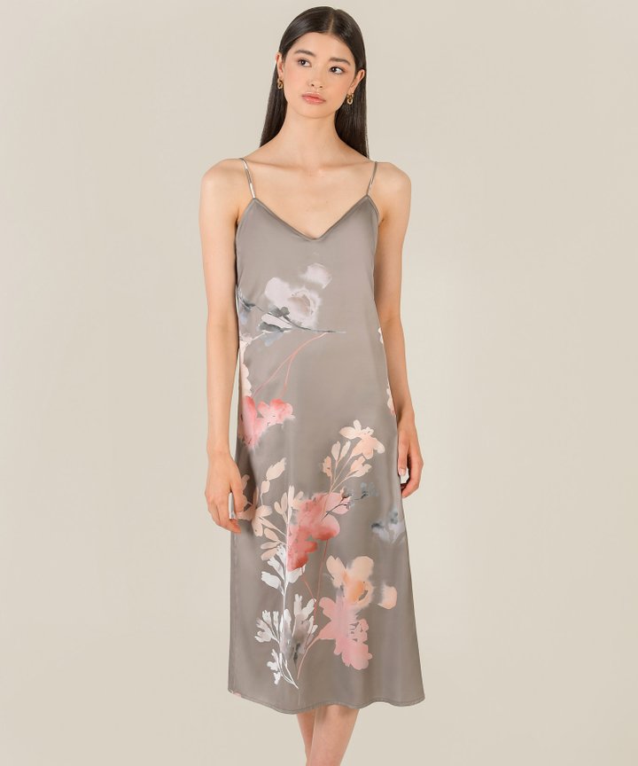 FILL THE BILL 19SS FLORAL STRIPE SKIRT Dollar Bill Flower