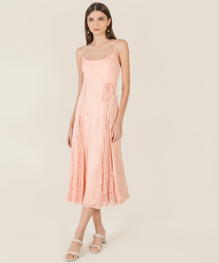 Wes Lace Maxi Dress - Pink