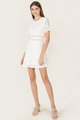 Cirlene Open Back Women's Lace Dress in White
