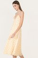 HVV Atelier Osuna Broderie women's Midaxi Dress in yellow CNY collection