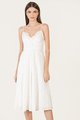 HVV Atelier Osuna Broderie Women's Online Midaxi Dress in White