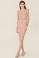 Reine Women's Floral Smocked Midi Dress in Blush online blogshop