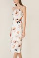 Zonne Floral Gathered Women's Midi Dress in White online