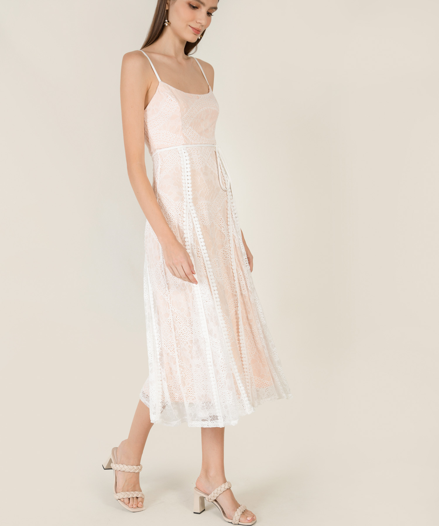 Wes Lace Maxi Dress in White