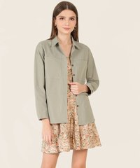 Domino Oversized Outerwear in Green Fashion Online Store
