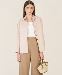 Domino Oversized Outerwear in Pink Women's Online Store