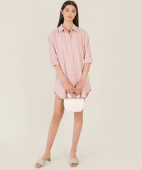 Halle Dotty Women's Oversized Shirtdress in Primrose online clothing store