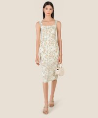 Innerbloom Floral Square Neck Women's Midi Dresses online clothing store