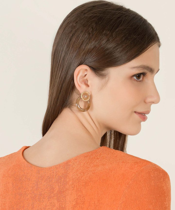 Jain Pearl & Hoop Earrings