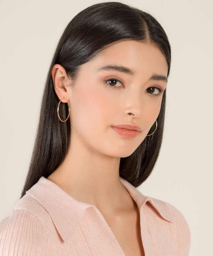 Peira Gold Hoop Earrings