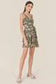 Parisse Paisley Overlay Dress in Green Fashion Online Store