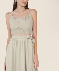Bellise Midi Skirt in Green Online Fashion