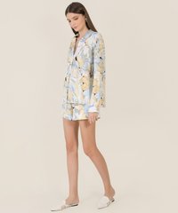 Massimo Floral Abstract Shirt in Yellow Online Fashion