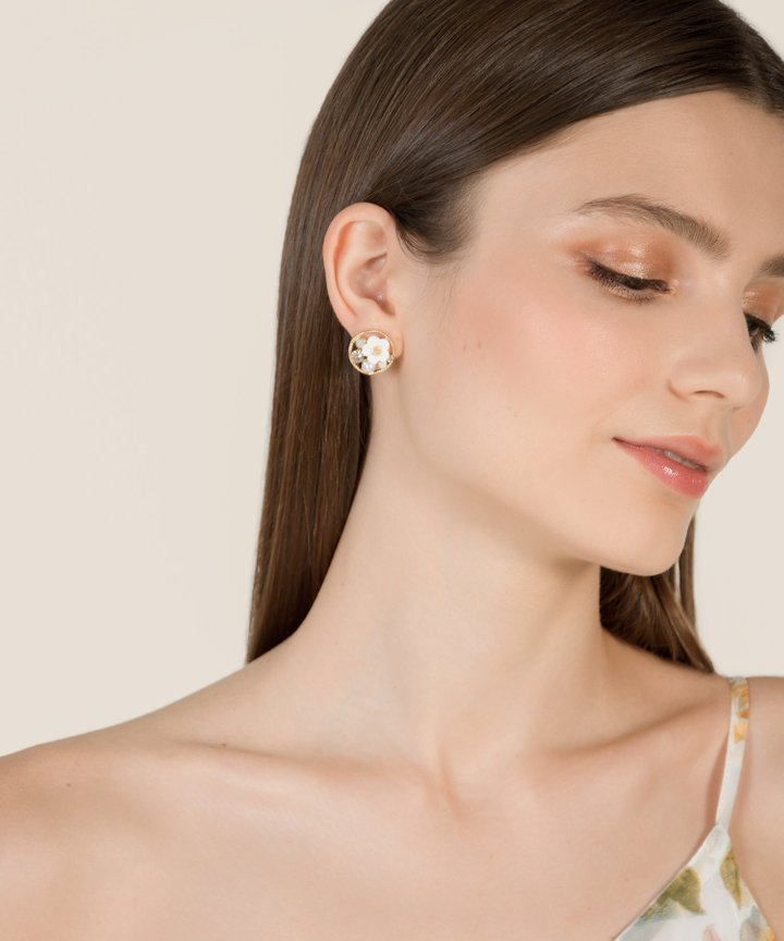 Yada Floral Pearl Earrings