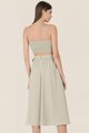 Bellise Ruched Cropped Top Back View