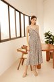Cherie Floral Twist Front Maxi in Light Blue Online Dresses Singapore