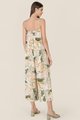 Flores Printed Wide Leg Jumpsuit in Back View