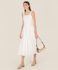 Captive Embroidered Midi Dress in White Women's Clothing Online