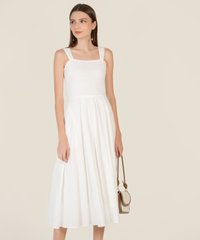 Captive Embroidered Midi Dress in White Women's Apparel Online