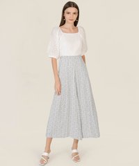 Charlotte Broderie Top in White Blogshop Singapore Online