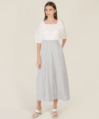 Charlotte Broderie Top in White Women's Apparel Online