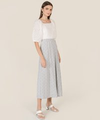 Charlotte Broderie Top in White Online Clothes Singapore Shopping