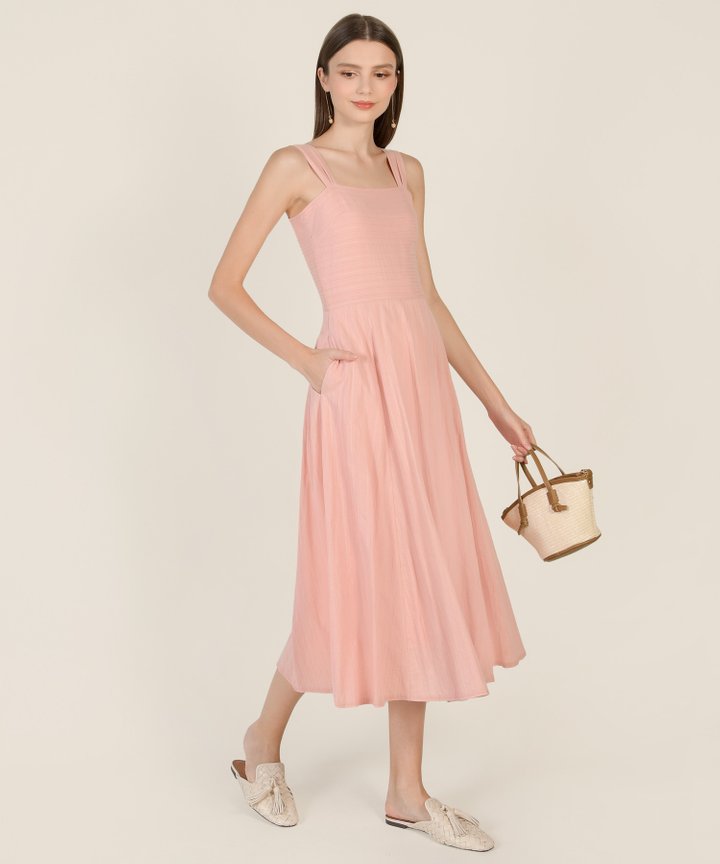 Captive Embroidered Midi Dress - Cotton Candy