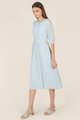 River Broderie Midi Dress in Baby Blue Fashion Online Store