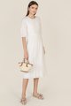 River Broderie Midi Dress in White Women's Clothing Online
